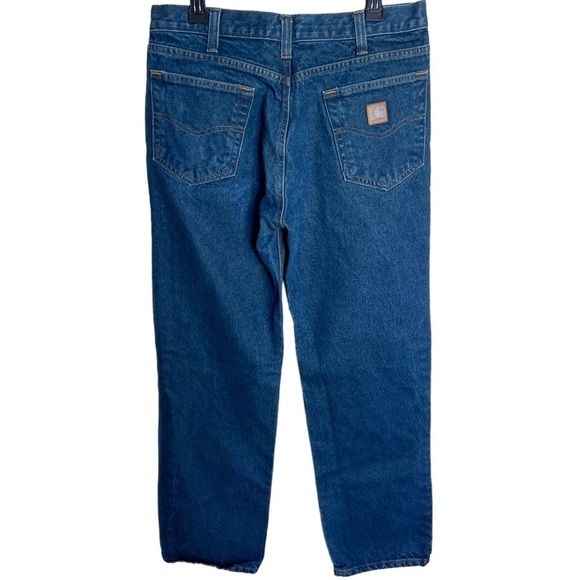 Men! Carhartt Relaxed Fit Jeans Medium Wash size 34 - Picture 4 of 9